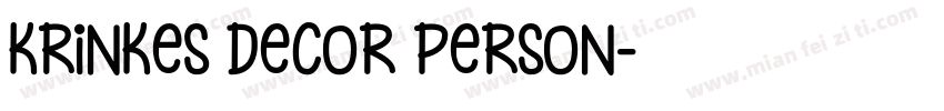 Krinkes Decor PERSON字体转换
